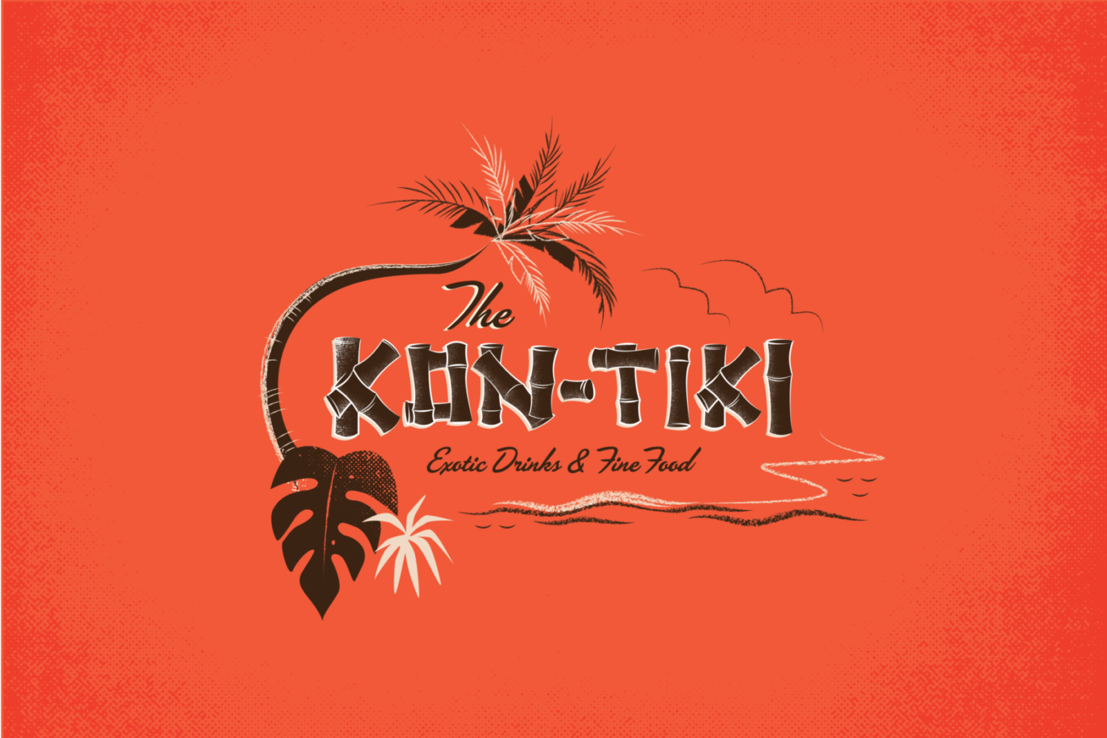 Mid-Century Inspired Tiki Logos for you own Retro Design Projects